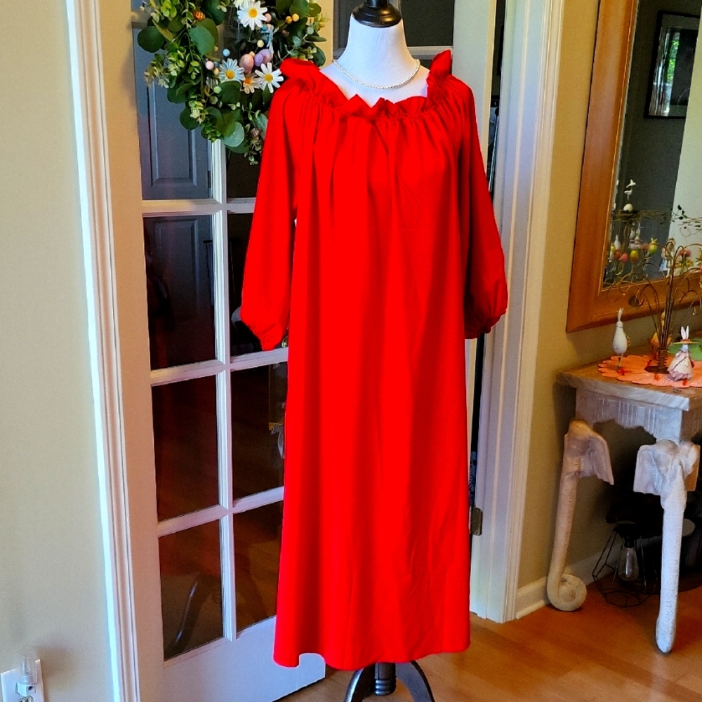 Elegant Red Long Dress